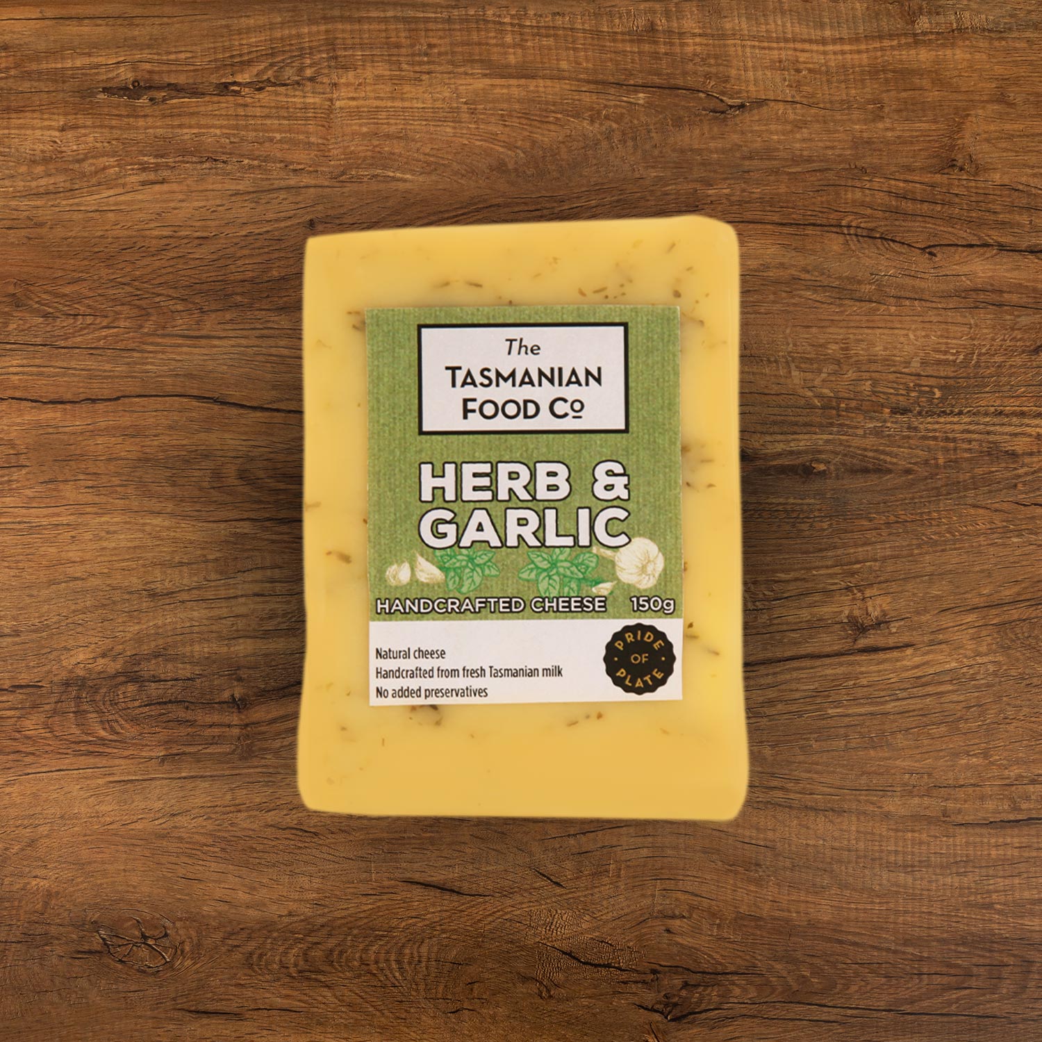 Olsens Corner, Australian & International Cheese - The Tasmanian Food Co. Herb & Garlic Cheddar