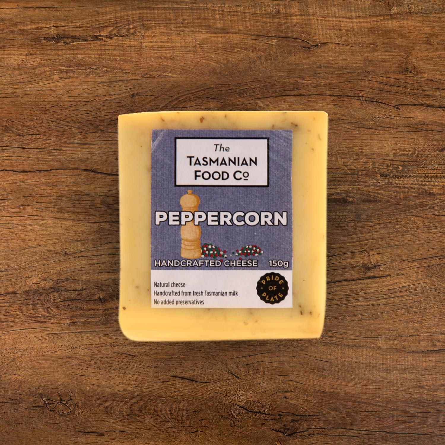 Olsens Corner, Australian & International Cheese - The Tasmanian Food Co. Peppercorn Cheddar