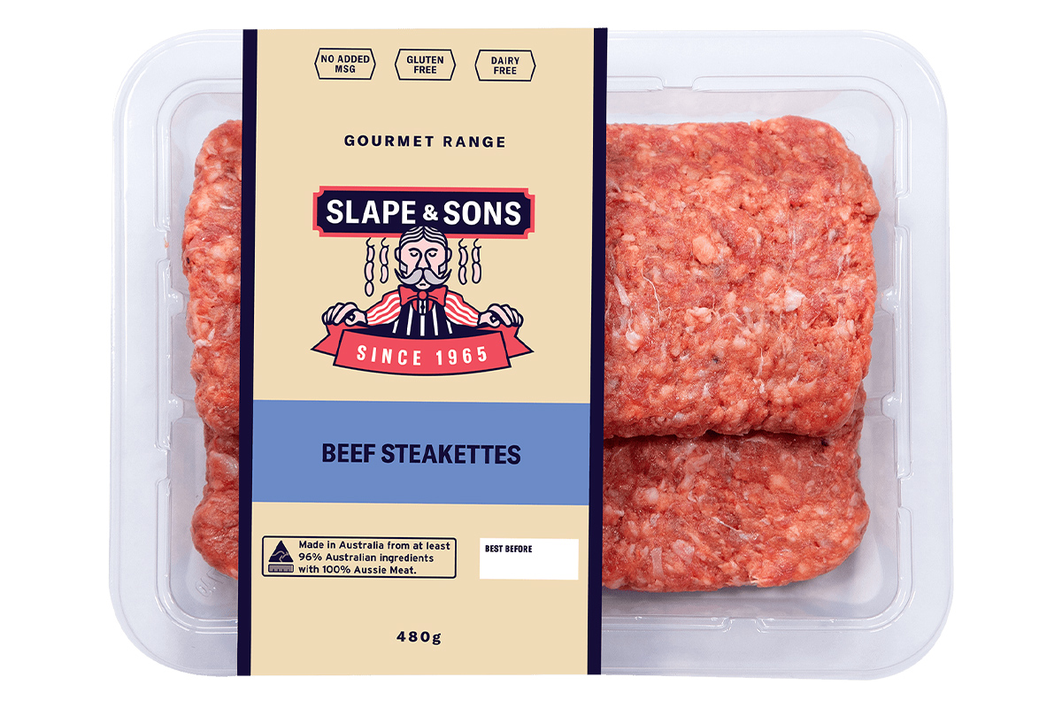 Olsens Corner, Slape & Sons Burgers - Beef Steakettes