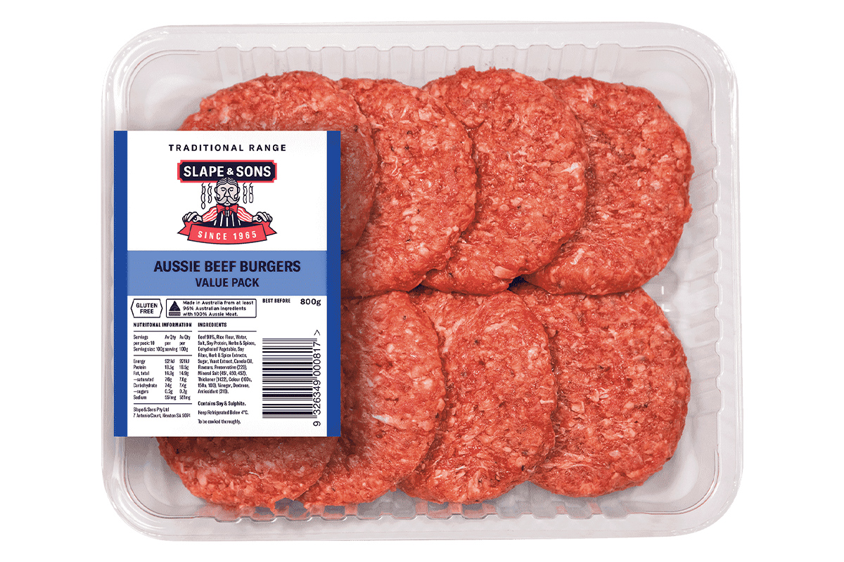 Olsens Corner, Slape & Sons Burgers - Aussie Beef Burgers